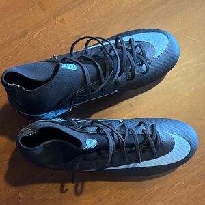 Black and Blue soccer cleats